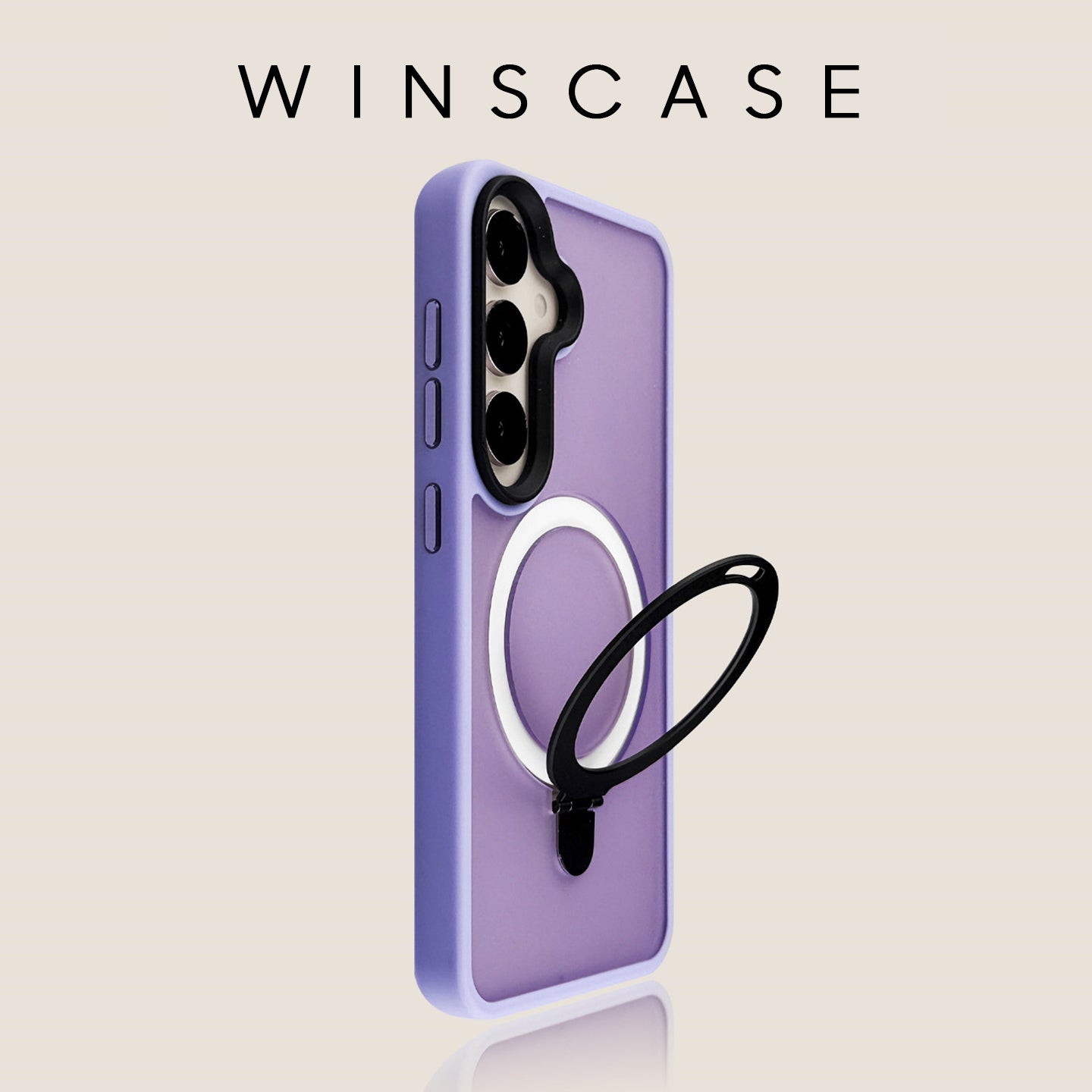 Translucent Frosted Swivel Kickstand Case with MagSafe