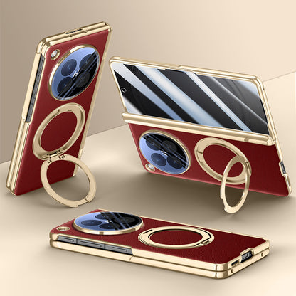 360° Rotating kickstand Leather Case with MagSafe