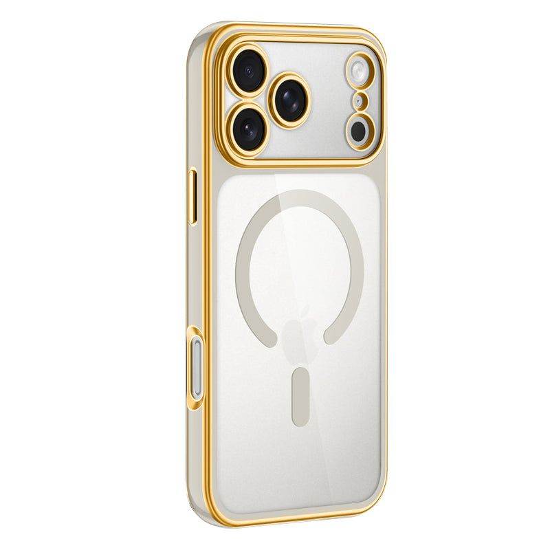 Semi-Transparent Frosted Electroplated Case with Magsafe