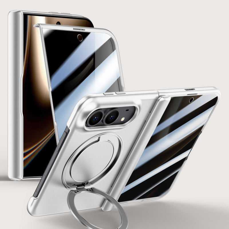 Rotating Magnet Ring Frosted Case with MagSafe