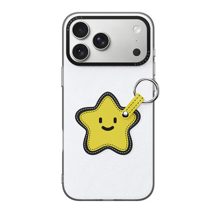 Small Fresh Leather Case with Lanyard