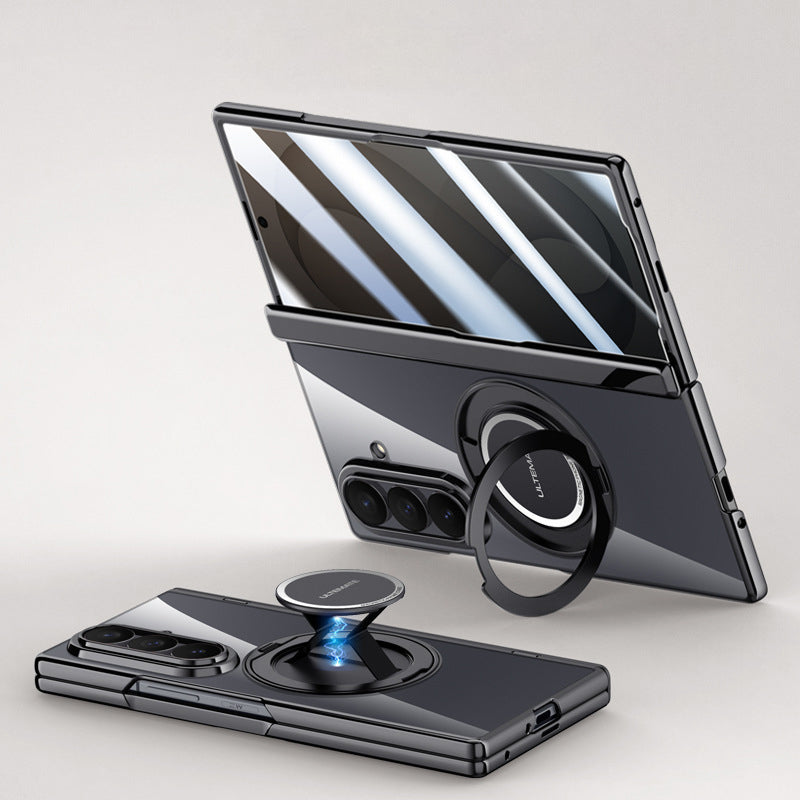Electroplated Magnetic Ring Kickstand Protective Case