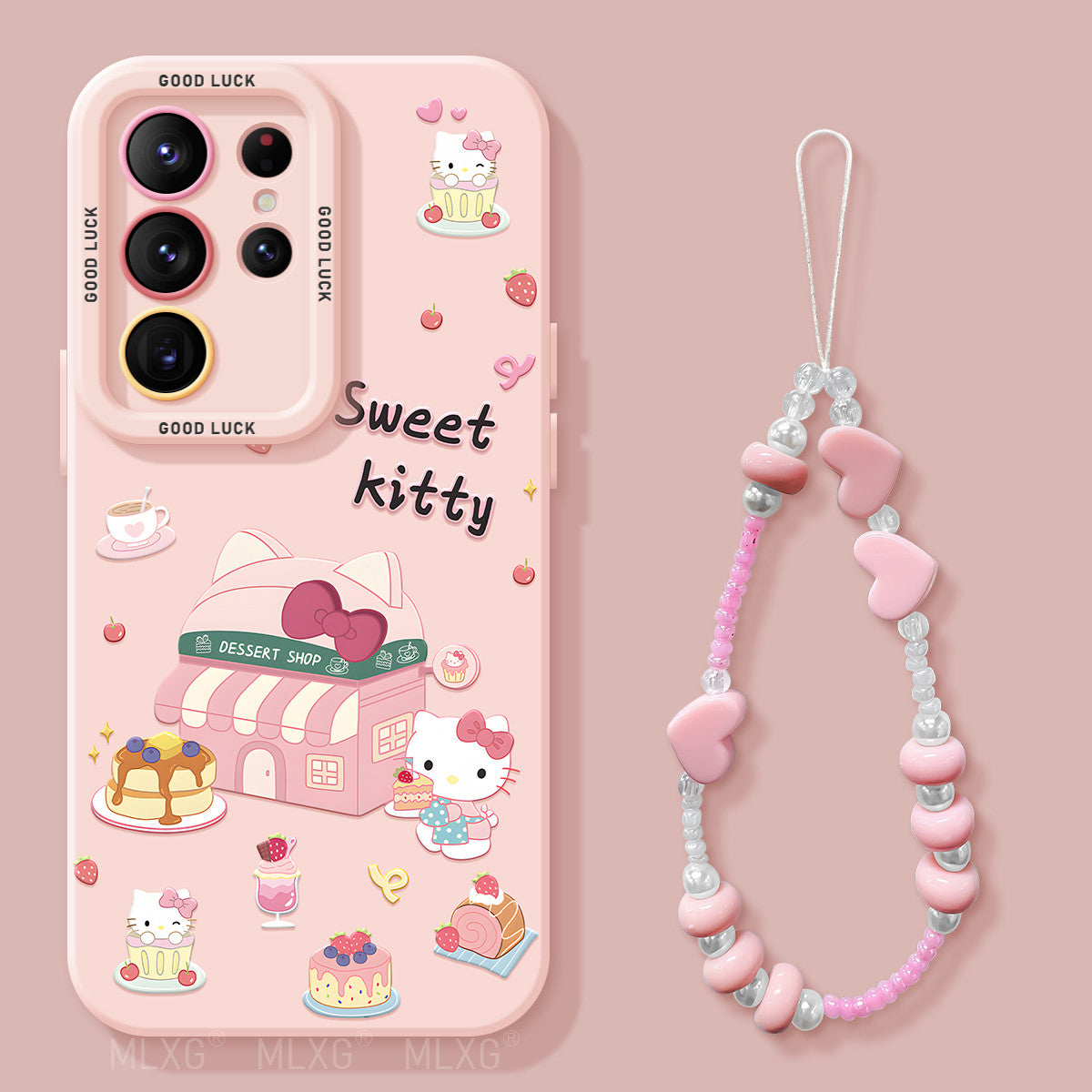 Hello Kitty Liquid Silicone Lanyard Case