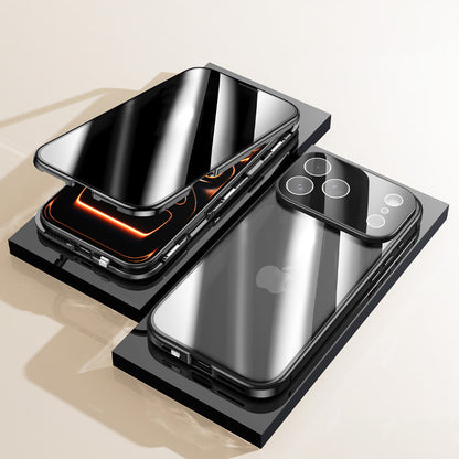 Metal Magnetic Frame Double-Sided Glass Case