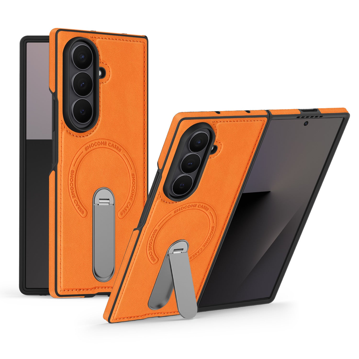 Folding Stand Business Leather Case