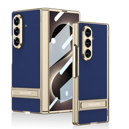 Folding Stand Business Leather Case