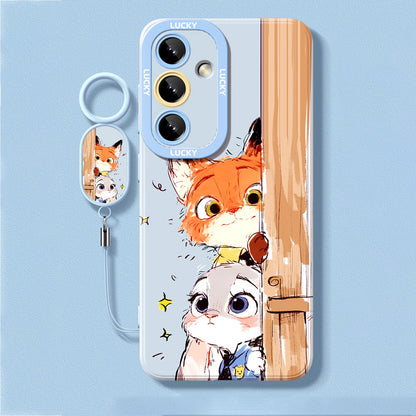 Zootopia Liquid Silicone Lanyard Case