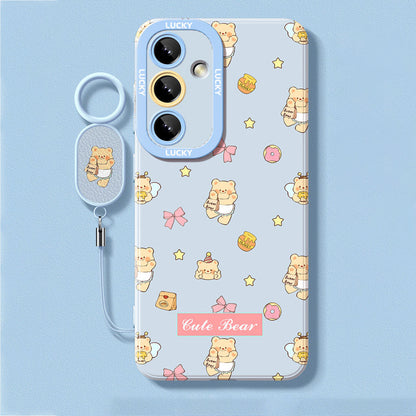 Butter Bear Liquid Silicone Lanyard Case