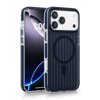 Wave Pattern Frosted Case with MagSafe