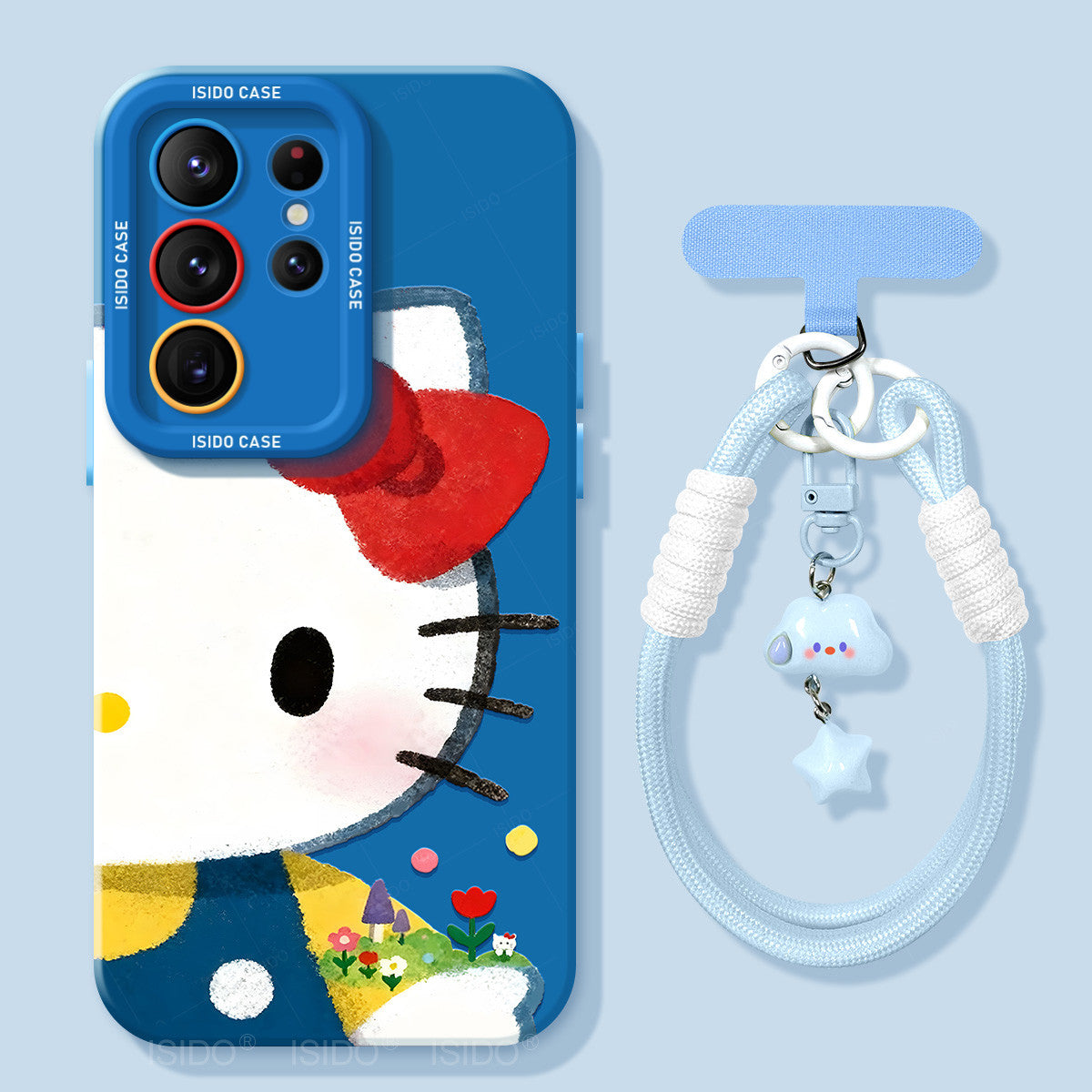 Hello Kitty Liquid Silicone Lanyard Case