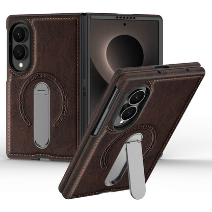 Folding Stand Business Leather Case