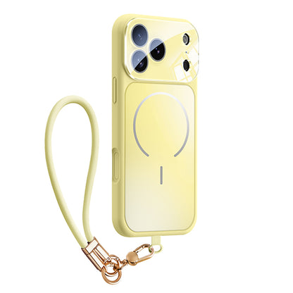 Wrist Strap Frosted Glass Case with MagSafe