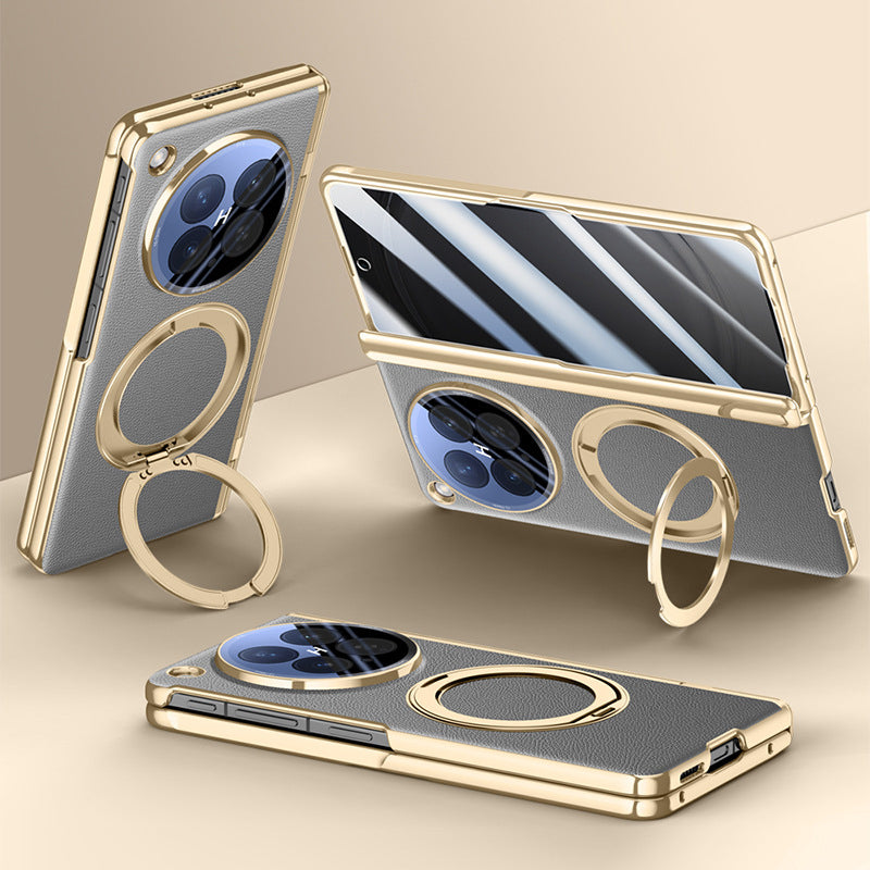 360° Rotating kickstand Leather Case with MagSafe