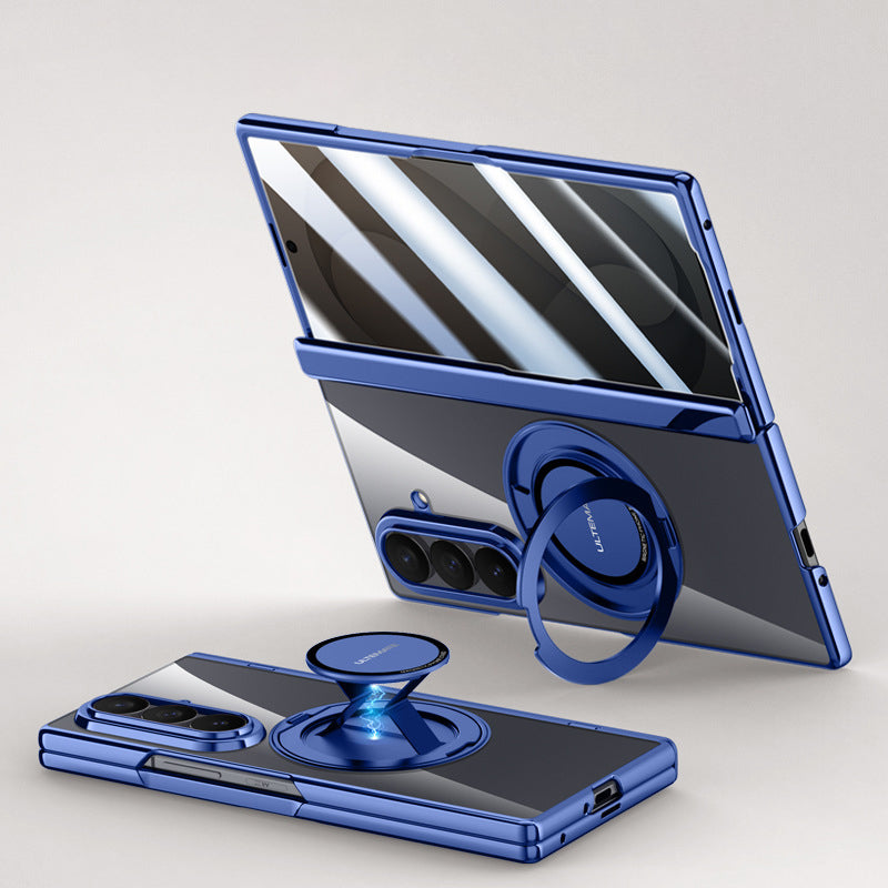 Electroplated Magnetic Ring Kickstand Protective Case
