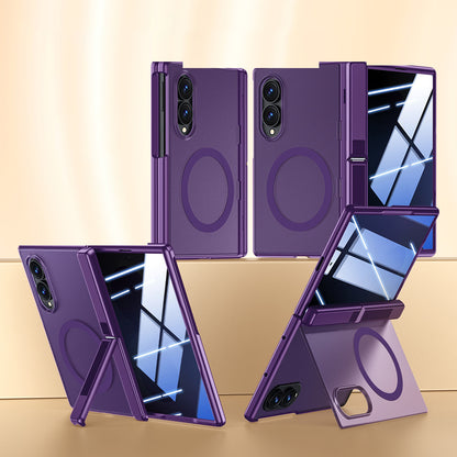 Magnetic Hinge Full Protection Case with Kickstand