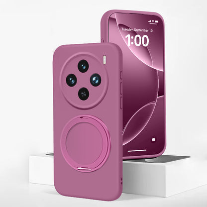 Rotating Bracket Silicone Case with MagSafe