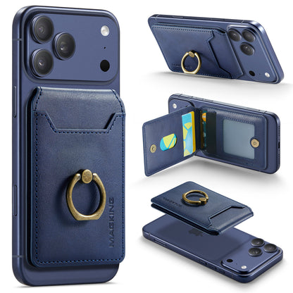 Vintage Leather MagSafe Magnetic Card Wallet