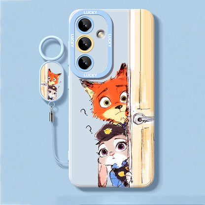 Zootopia Liquid Silicone Lanyard Case