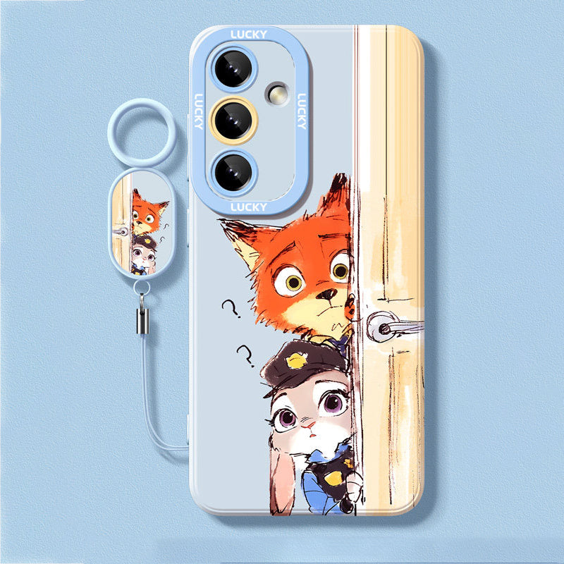 Zootopia Liquid Silicone Lanyard Case