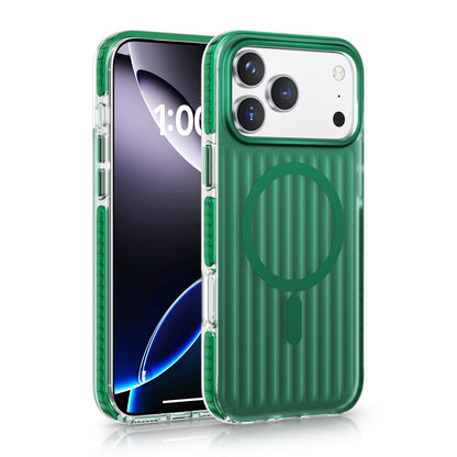 Wave Pattern Frosted Case with MagSafe