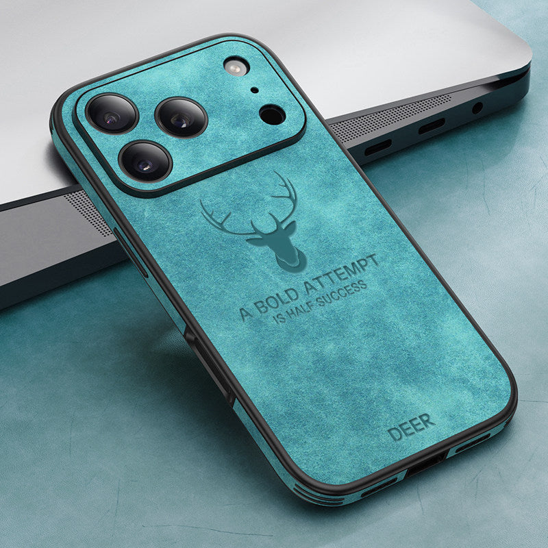 Elk Pattern Leather Case with MagSafe