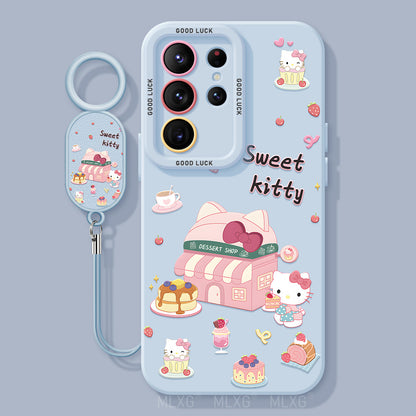 Hello Kitty Liquid Silicone Lanyard Case