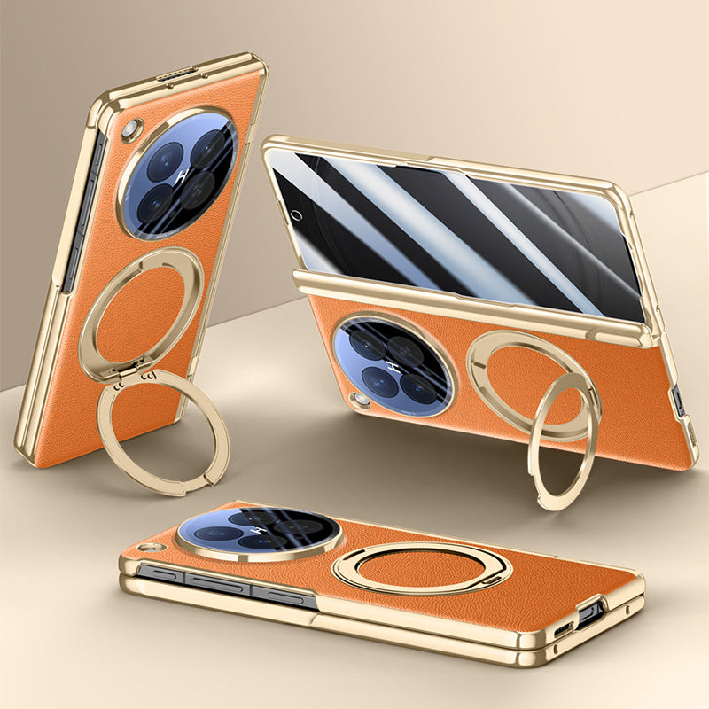 360° Rotating kickstand Leather Case with MagSafe