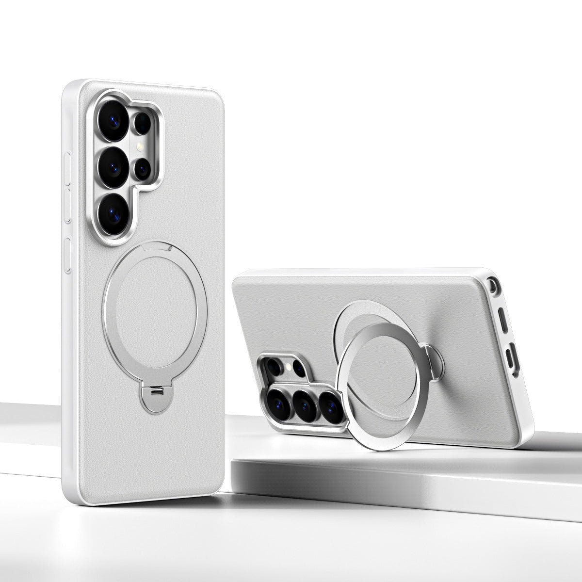 Rotating kickstand Leather Case with MagSafe