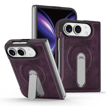 Folding Stand Business Leather Case