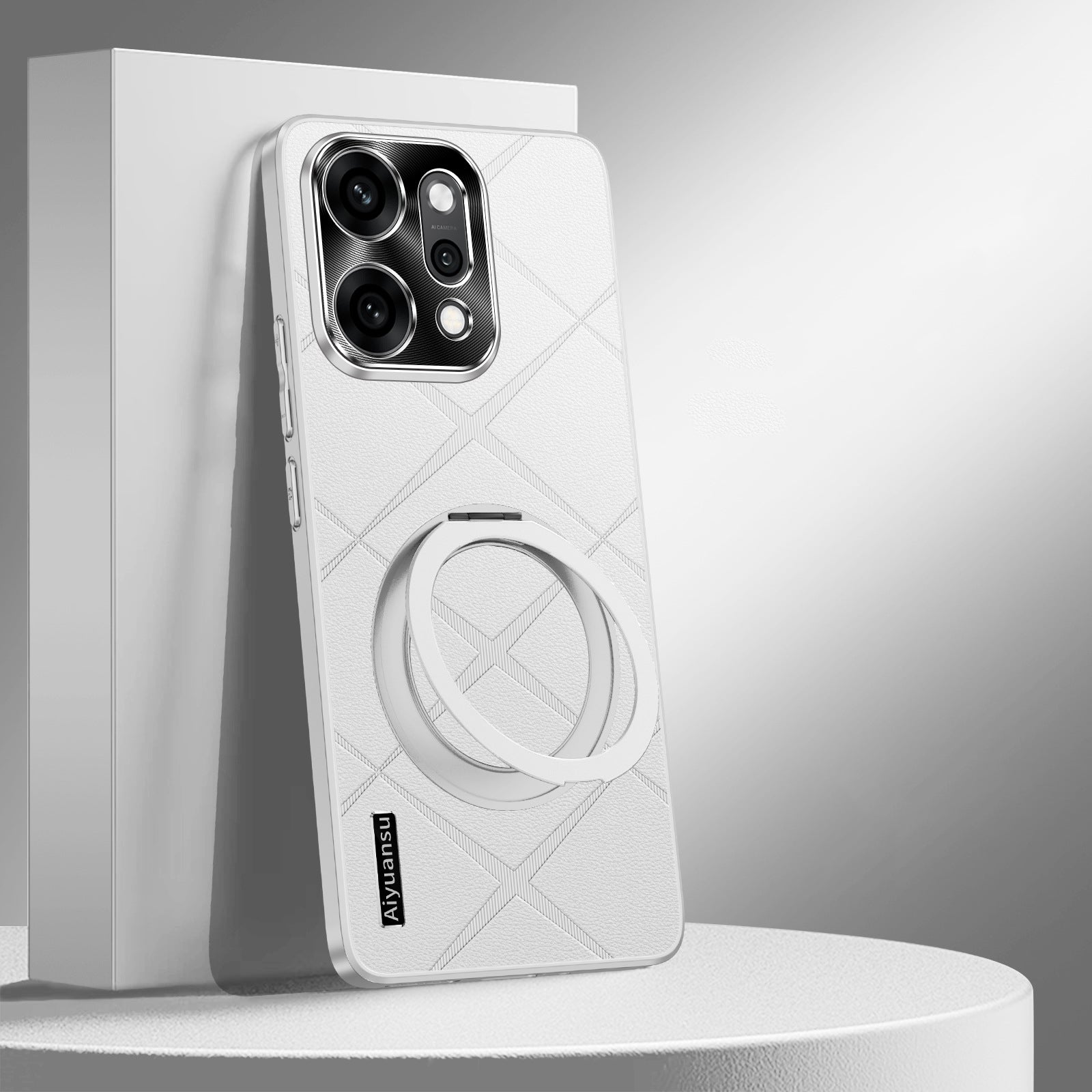 Rotating Ring Leather Case