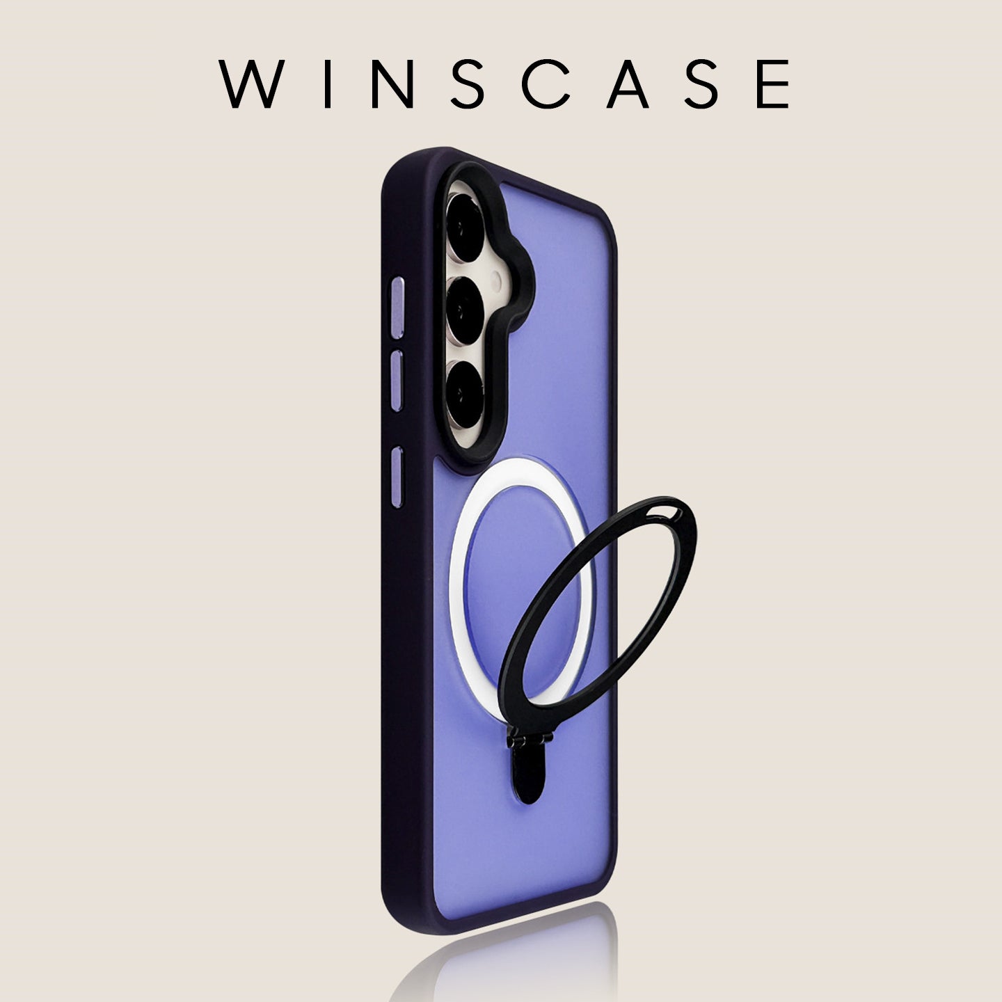 Translucent Frosted Swivel Kickstand Case with MagSafe