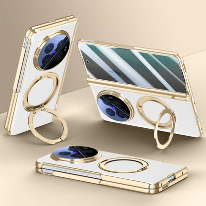 Kickstand All-Inclusive Hinge Leather Case