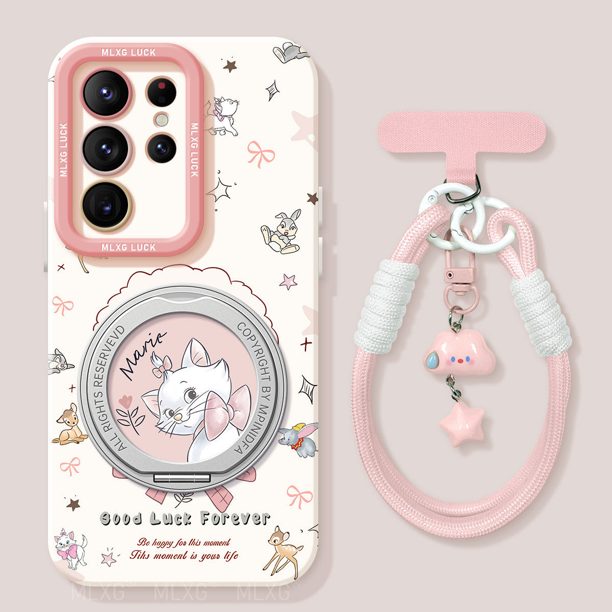 Marie Liquid Silicone Lanyard Case with Bracket