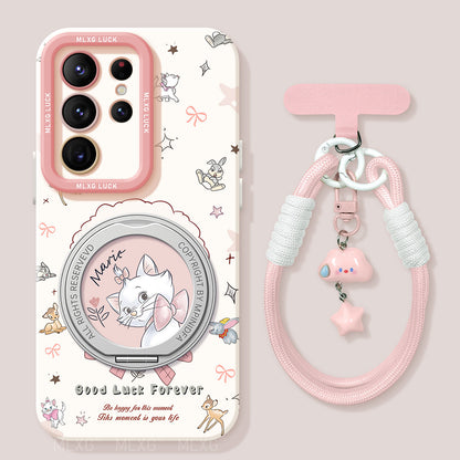 Marie Liquid Silicone Lanyard Case with Bracket