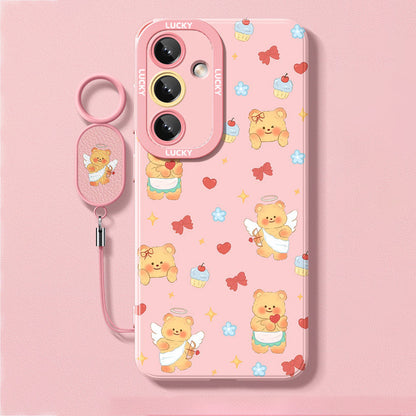 Butter Bear Liquid Silicone Lanyard Case