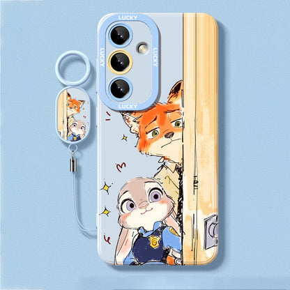 Zootopia Liquid Silicone Lanyard Case
