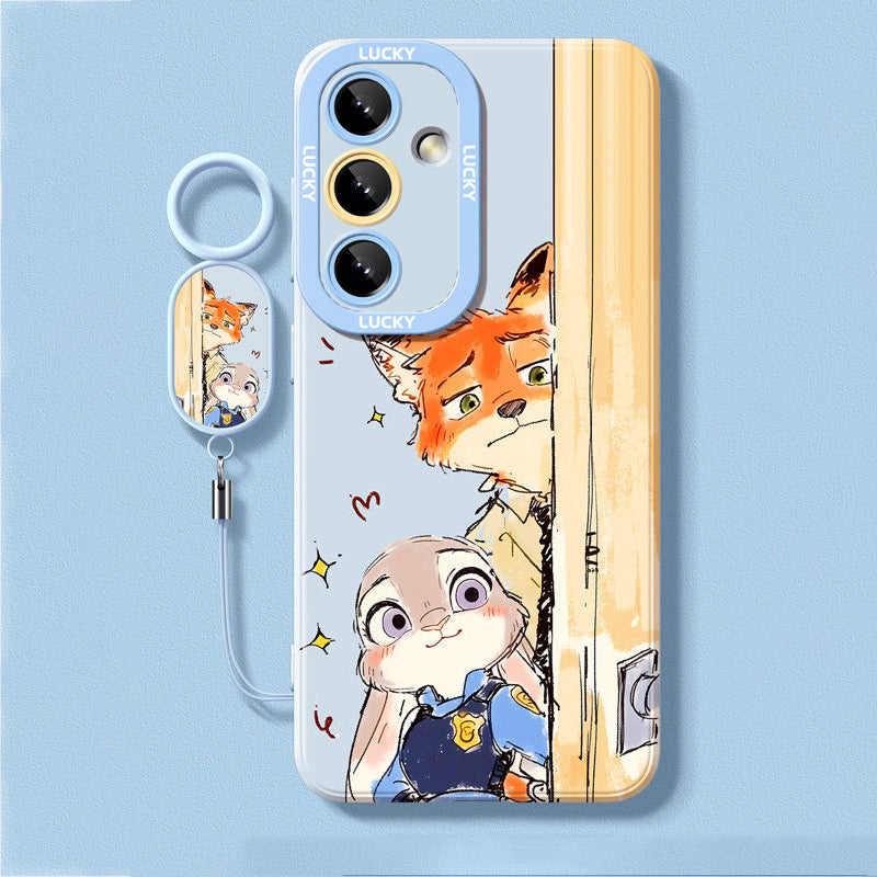 Zootopia Liquid Silicone Lanyard Case