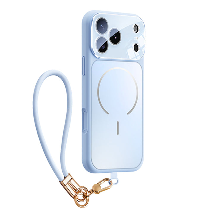 Wrist Strap Frosted Glass Case with MagSafe