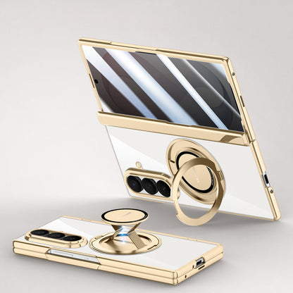 Electroplated Magnetic Ring Kickstand Protective Case