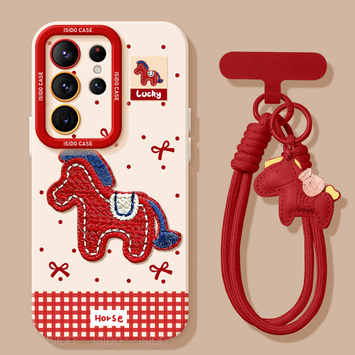 Pony Liquid Silicone Lanyard Case