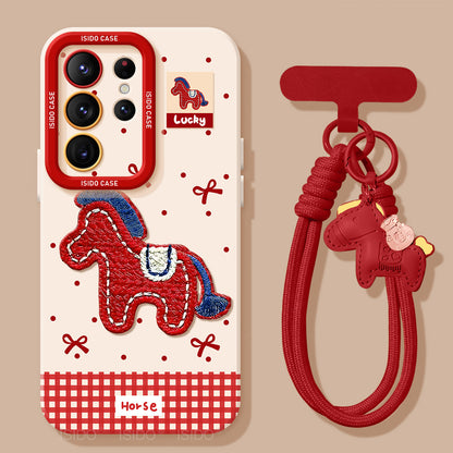 Pony Liquid Silicone Lanyard Case
