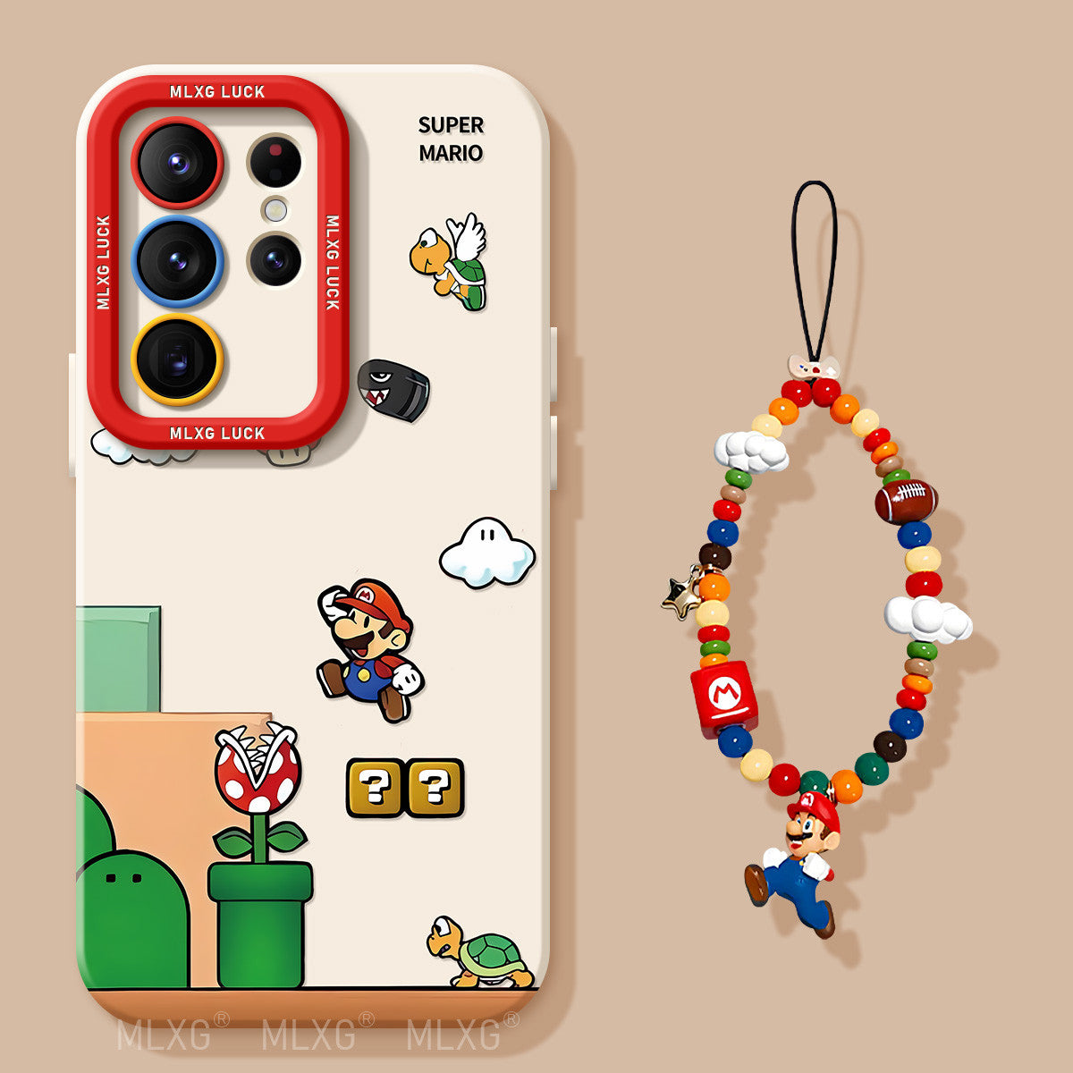 Mario Liquid Silicone Lanyard Case