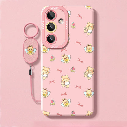 Butter Bear Liquid Silicone Lanyard Case