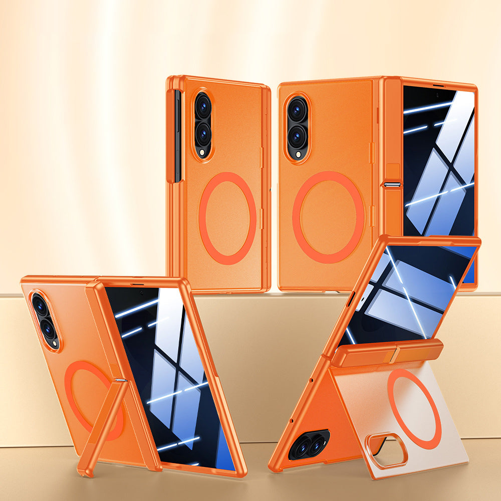 Magnetic Hinge Full Protection Case with Kickstand