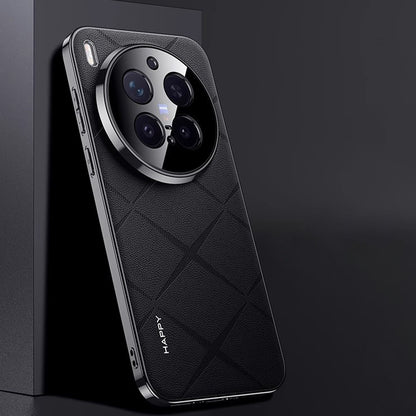 Electroplated Frame Business Leather Case