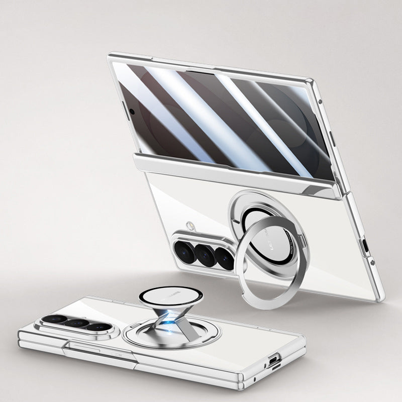 Electroplated Magnetic Ring Kickstand Protective Case