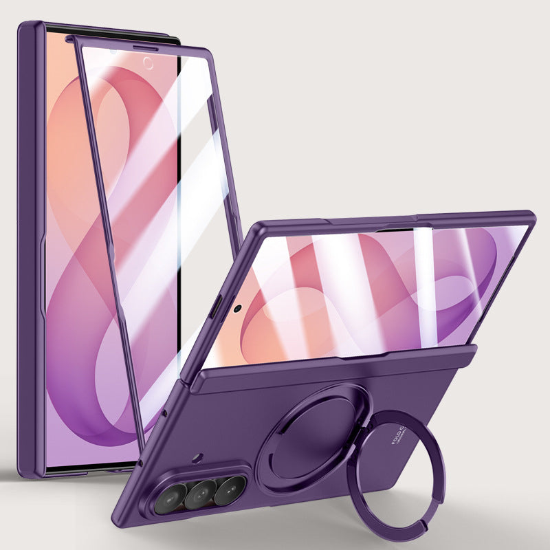 Rotating Magnet Ring Frosted Case with MagSafe