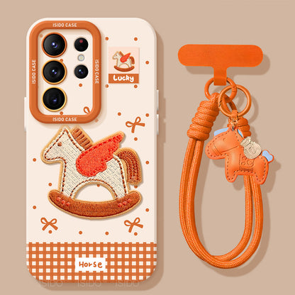 Pony Liquid Silicone Lanyard Case
