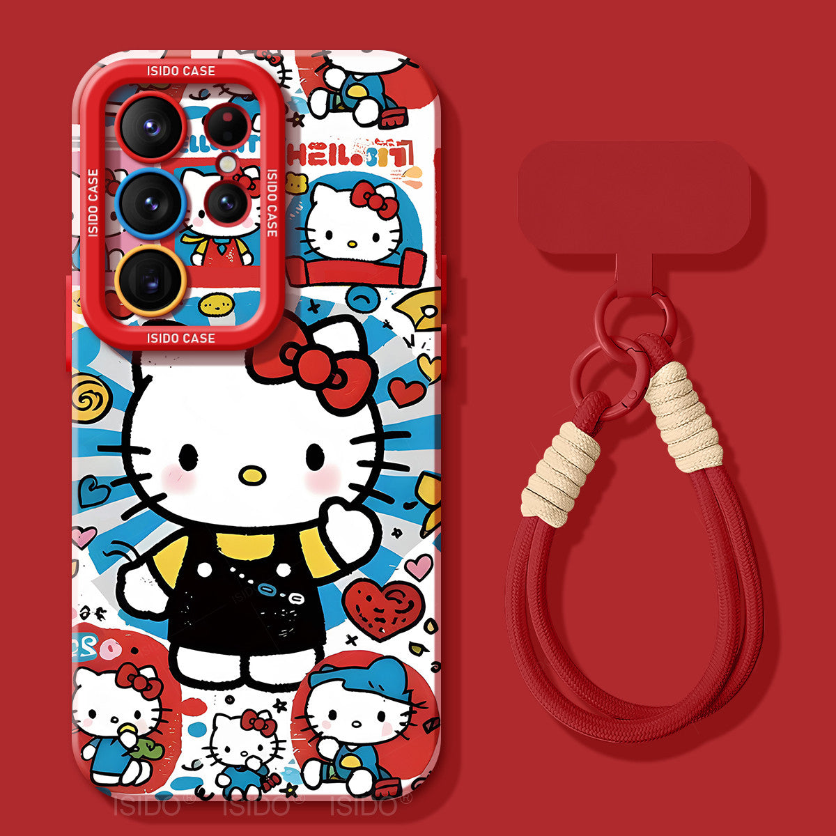 Hello Kitty Liquid Silicone Lanyard Case