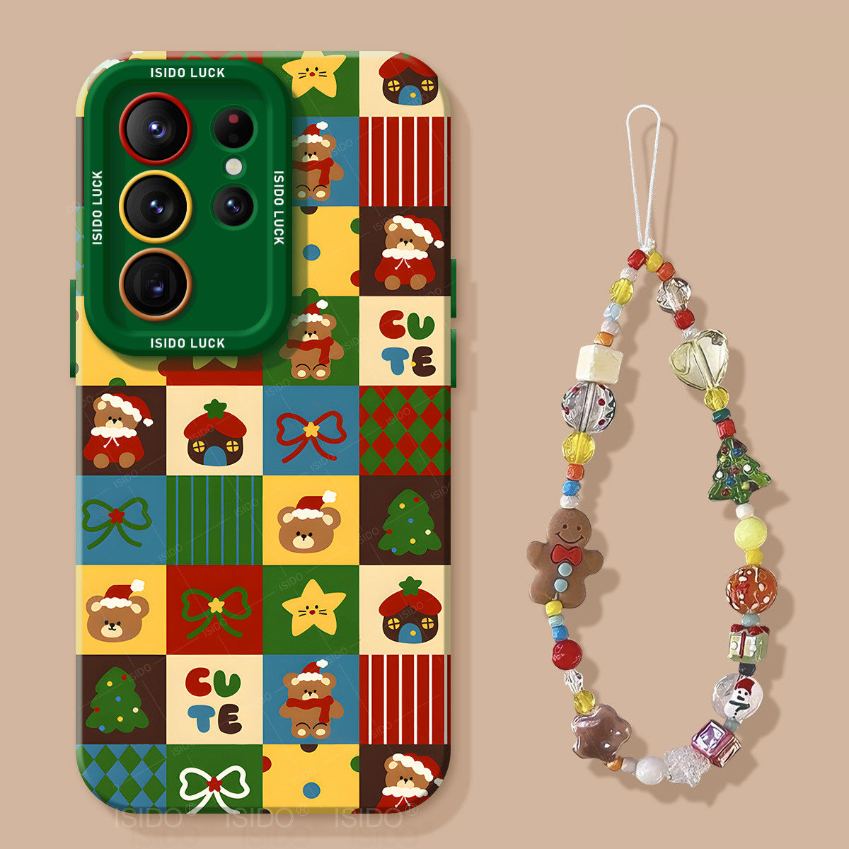 Christmas Tree Liquid Silicone Lanyard Case